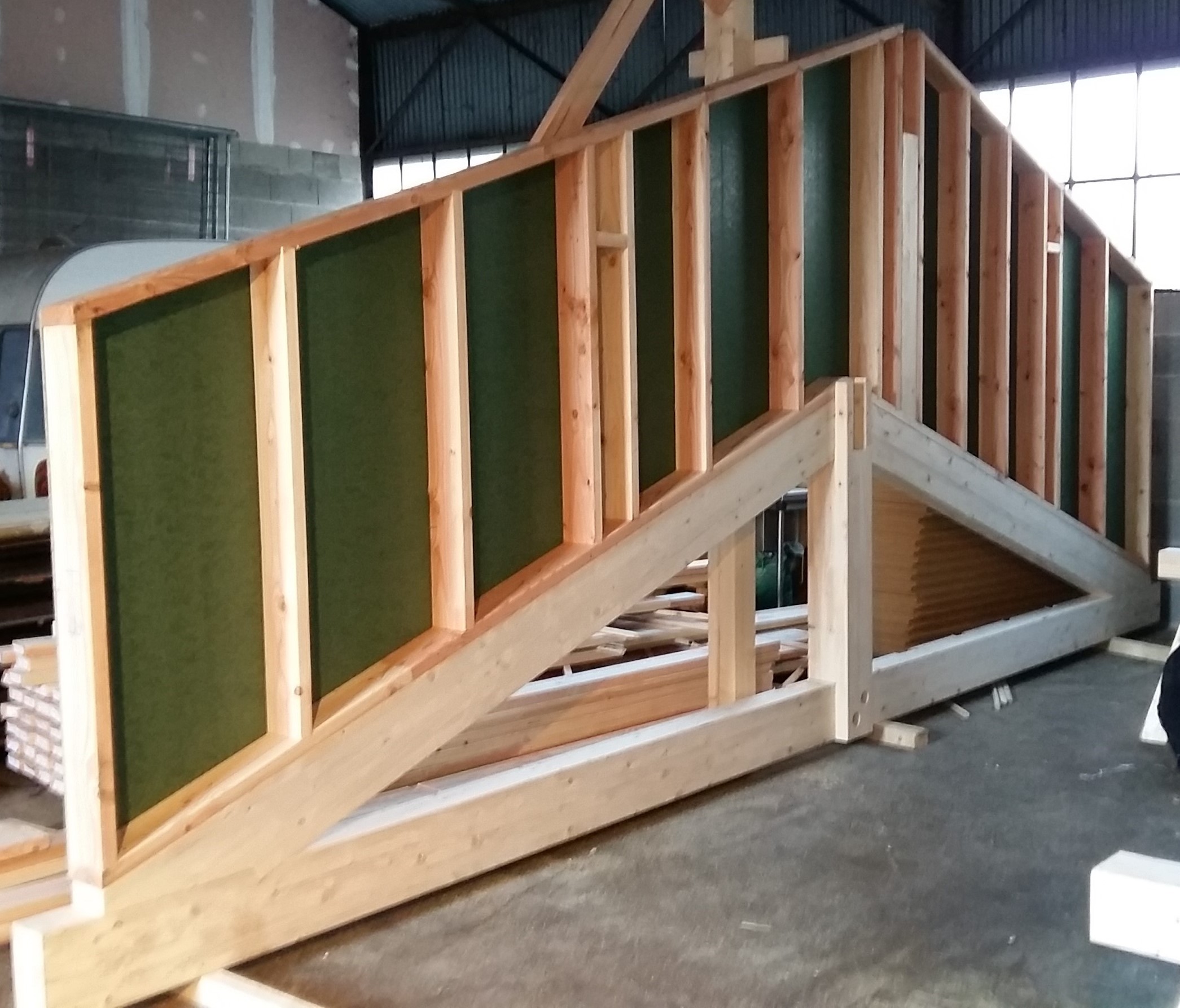 fabrication panneaux ossature bois